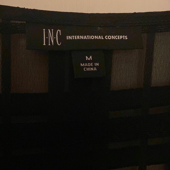 INC International Concepts Women’s Long Sleeves Waist Front Tie Tops - Picture 3 of 5